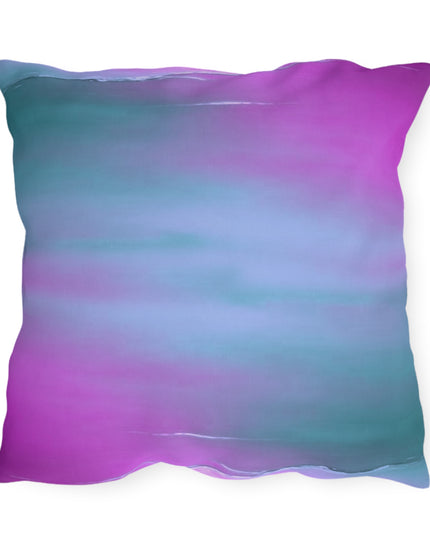 Dark Blue Green Sea Purple Fog 20" x 20" Outdoor Pillows