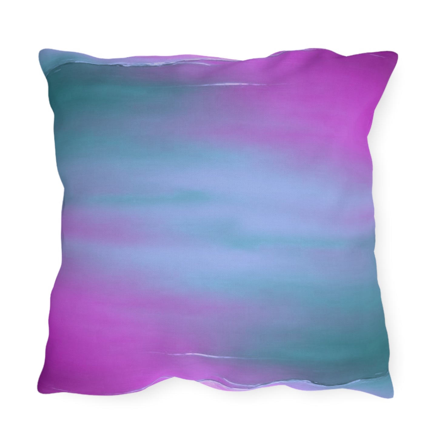 Dark Blue Green Sea Purple Fog 20" x 20" Outdoor Pillows
