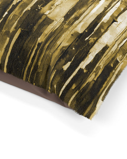 Striped Light Brown Pastels 28" × 18" Pet Bed