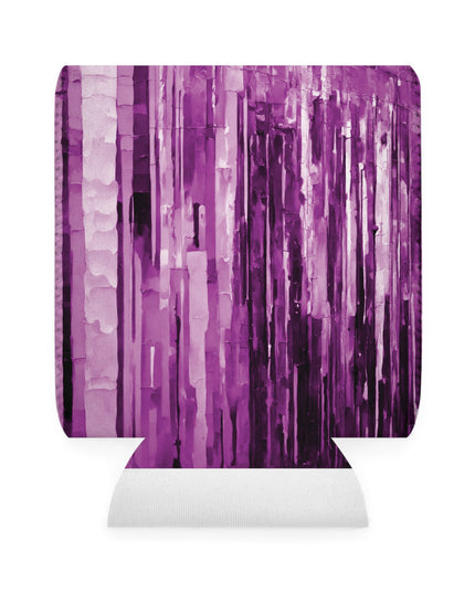 Striped Powder Lavender 12 oz Can Cooler Sleeve