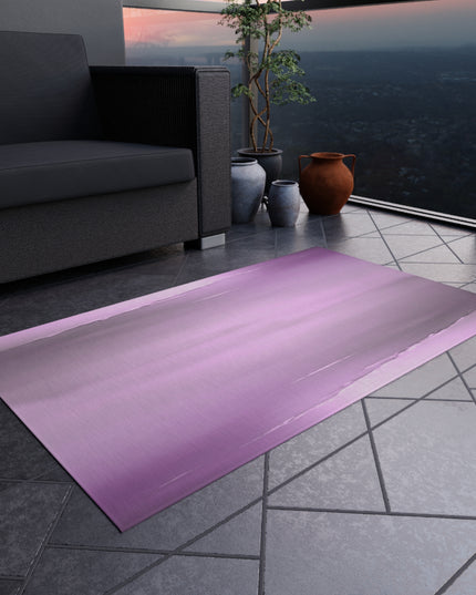 Dark Pink Sea Amethyst Fog Outdoor Rug, 36" x 60"