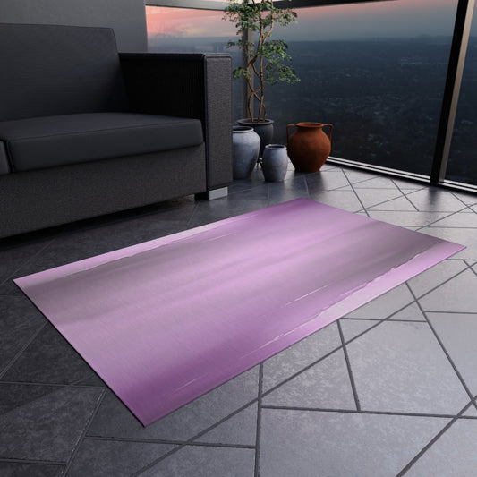 Dark Pink Sea Amethyst Fog Outdoor Rug, 36" x 60"