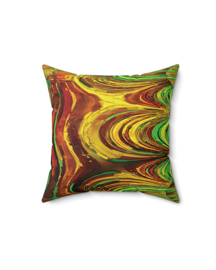 Uzi Spiral Beta 14" x 14" Faux Suede Square Pillow