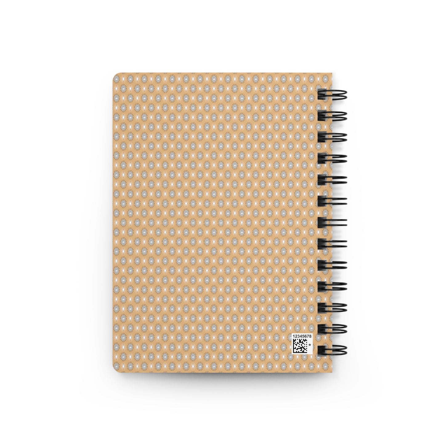 Tan Sunset Star-crossed Bodies Spiral Bound Journal, 5" x 7" 150 pages