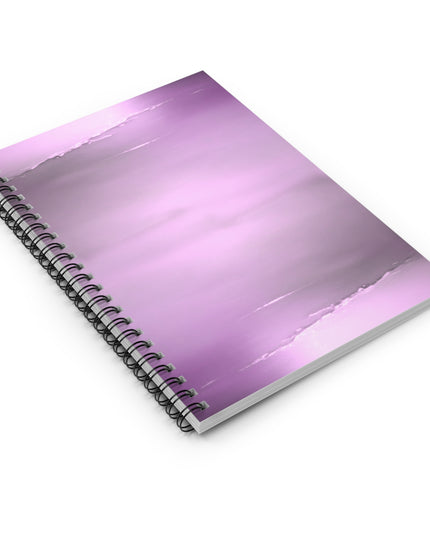 Dark Pink Sea Amethyst Fog Spiral Notebook - Ruled Line, 6" x 8", 118 pages