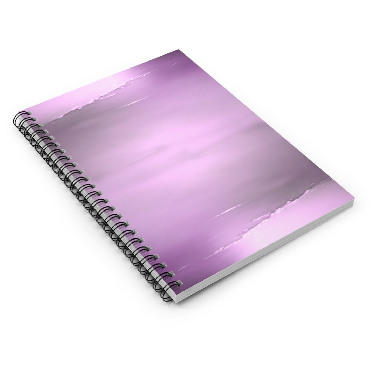 Dark Pink Sea Amethyst Fog Spiral Notebook - Ruled Line, 6" x 8", 118 pages