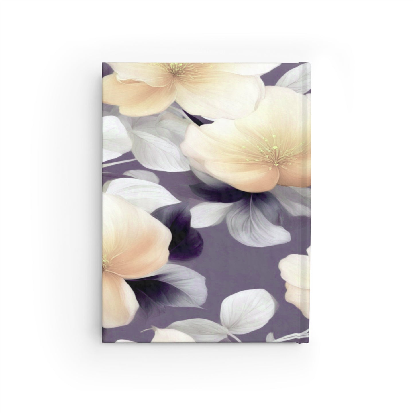 White Blush Floral Bunch Journal - 128 Blank pages, 5" x 7"