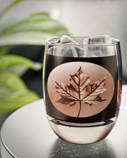 Soft Maple Leaf Whiskey Glass, 6 oz