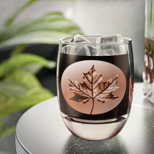 Soft Maple Leaf Whiskey Glass, 6 oz