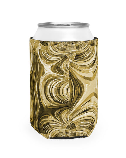 Uzi Spiral Light Brown 12 oz Can Cooler Sleeve