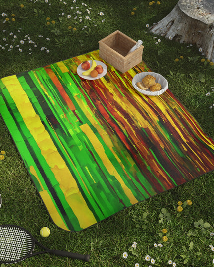 Striped Beta 61" × 51" Picnic Blanket