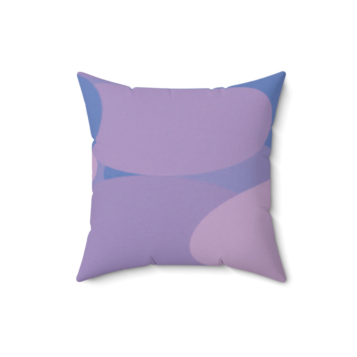 Pastel Purple Family Patches 16" x 16" Faux Suede Square Pillow