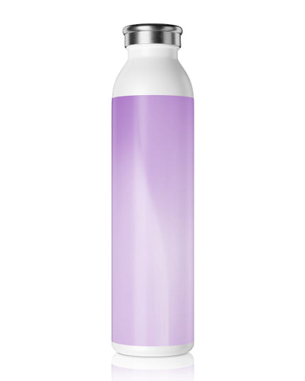 Soft Lavender Fade Slim Water Bottle, 20 oz White