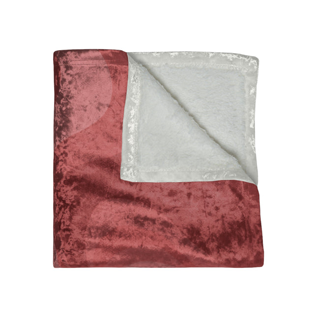 Power Red Wavey 50" x 60" Crushed Velvet Blanket