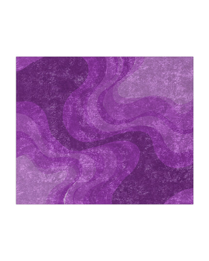 Wavey Purple Wavey 50" x 60" Crushed Velvet Blanket