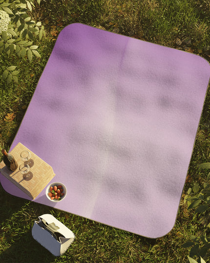 Soft Lavender Fade 61" × 51" Picnic Blanket