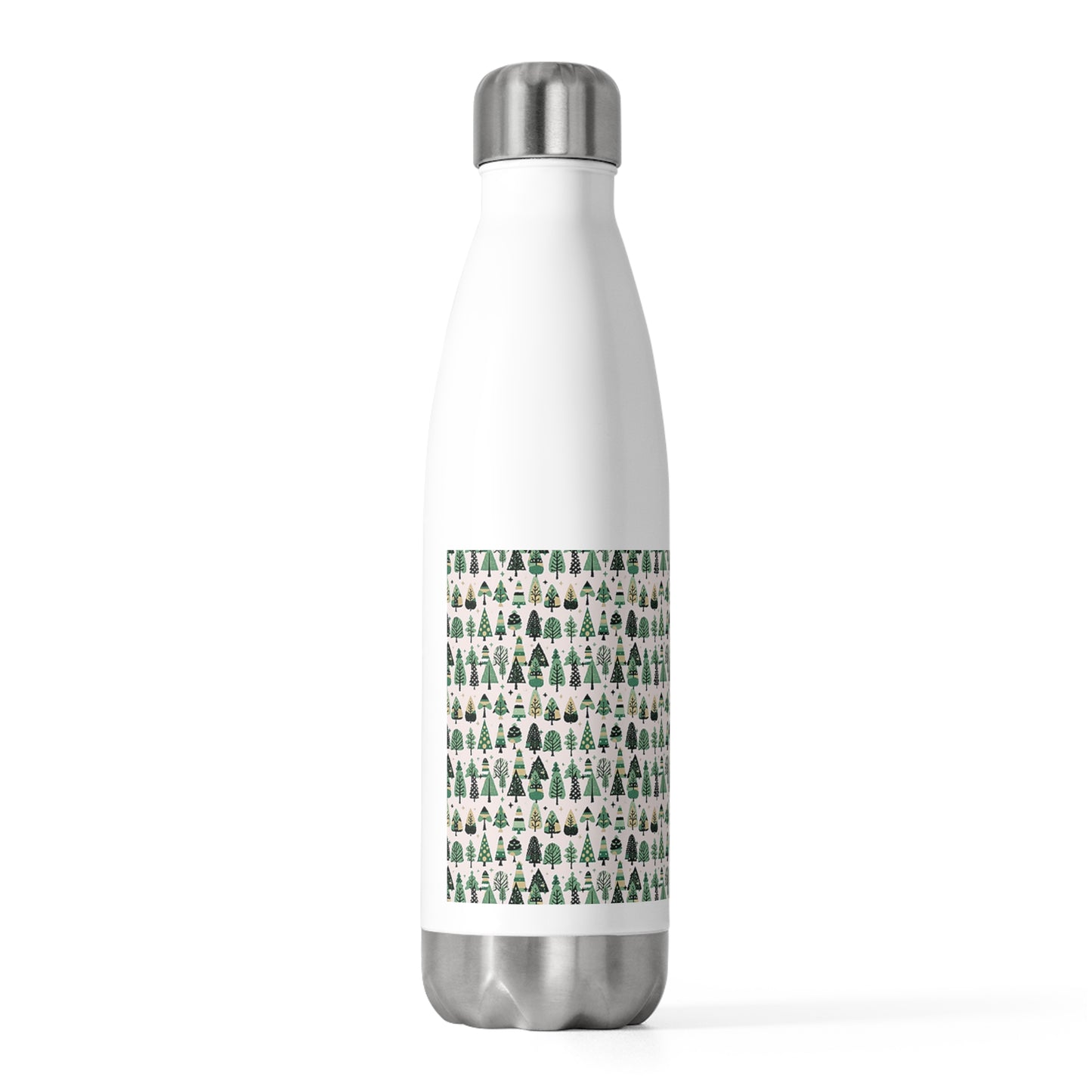 Mini Vintage Green Trees 20oz Insulated Water Bottle