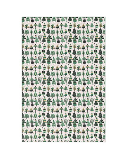 Mini Vintage Green Trees Postcards (7 pcs)