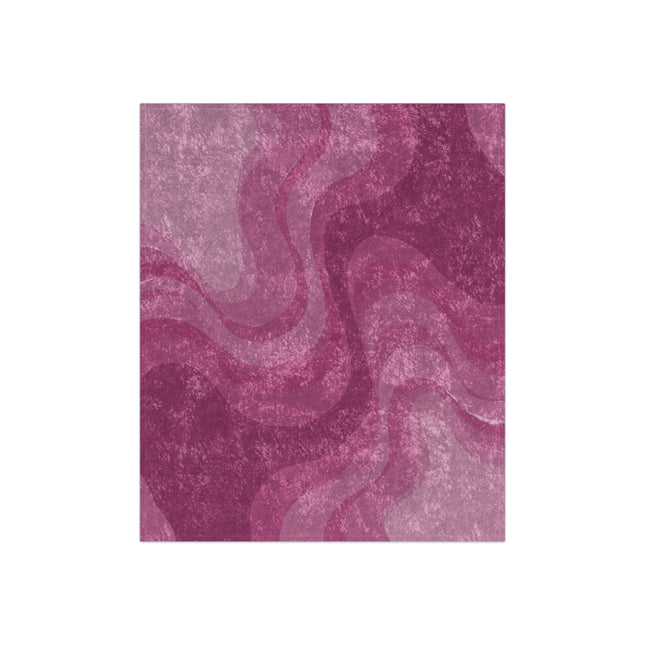 Pinky Mauve Wavey 50" x 60" Crushed Velvet Blanket