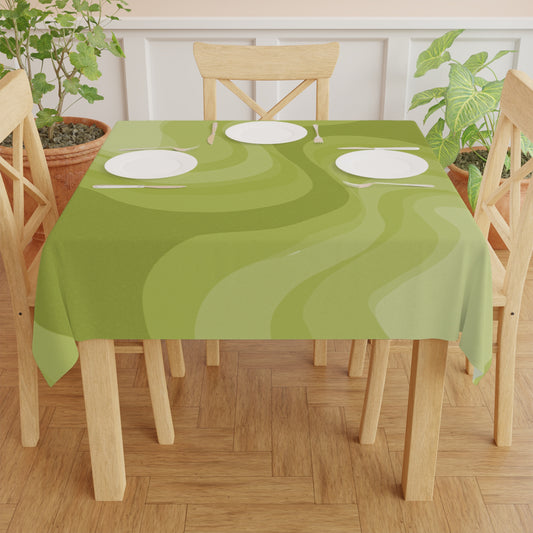 Lemon Wavey Tablecloth, 55" x 55"