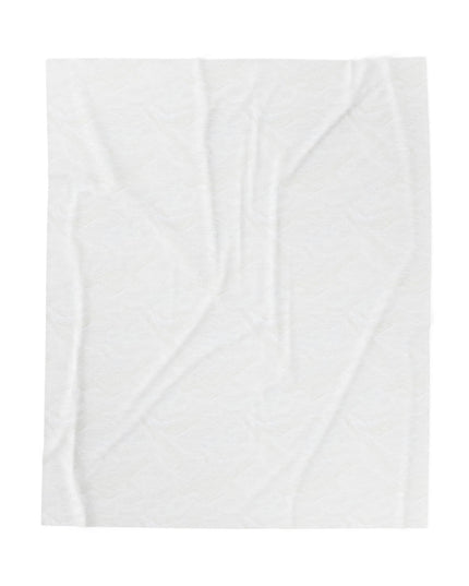 Gray Sea Pink Fog Velveteen Plush Blanket, 50" x 60"