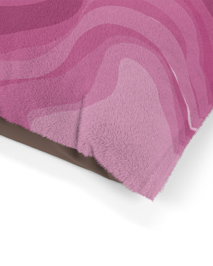 Pinky Mauve Wavey 40" × 30" Pet Bed