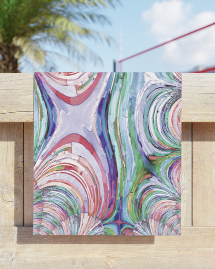 Uzi Spiral Pastels Beach Towel, 18" x 27"