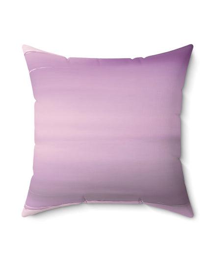 Dark Pink Sea Amethyst Fog 18" x 18" Faux Suede Square Pillow