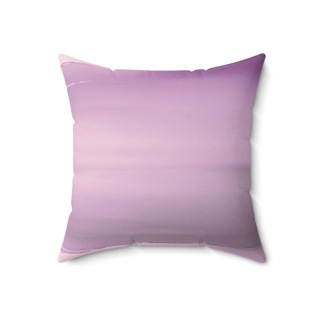 Dark Pink Sea Amethyst Fog 18" x 18" Faux Suede Square Pillow