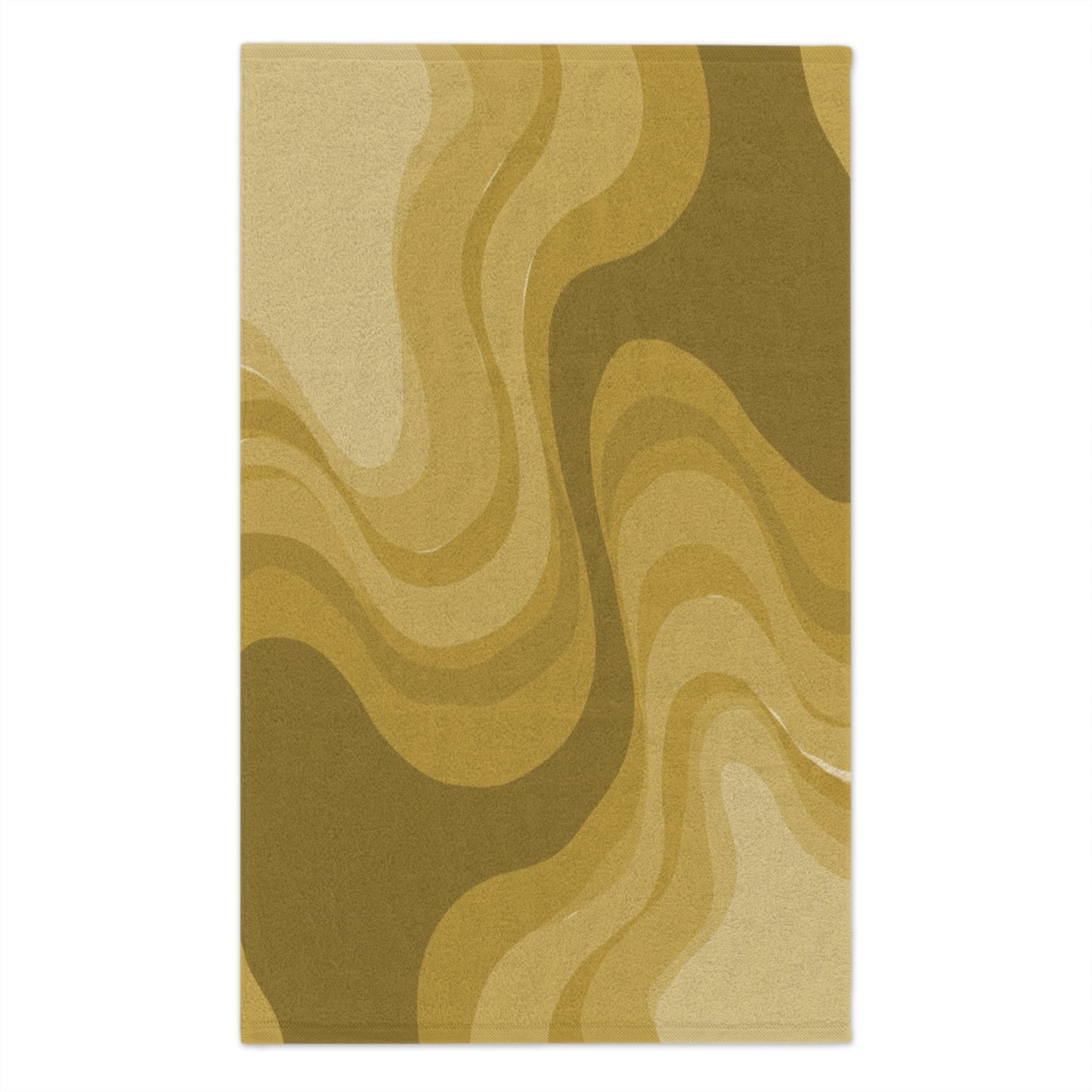 Brown Wavey Rally Towel, 11" x 18"