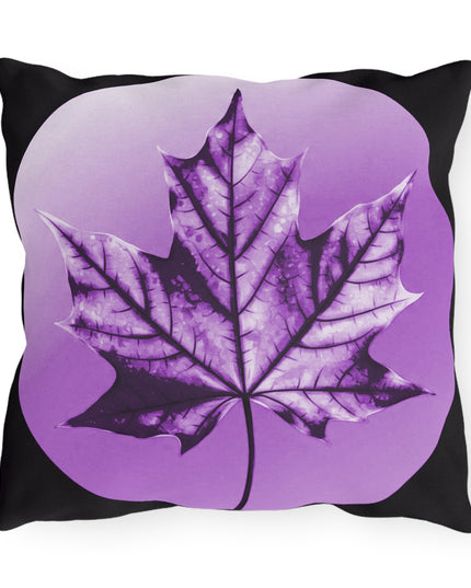 Purple Maple Leaf 16" x 16" Outdoor Pillow