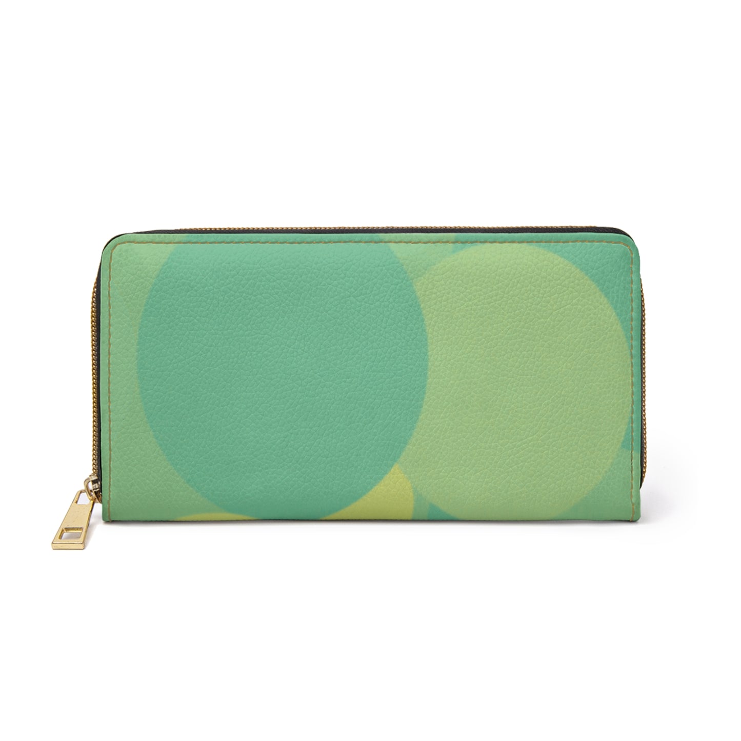 Pastel Green Patches Elegant Abstract Zipper Wallet - Stylish & Functional Accessory for Everyday Use
