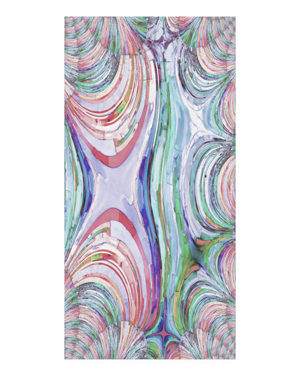 Uzi Spiral Pastels Mink-Cotton Towel (50% polyester, 50% cotton),  30" x 60"