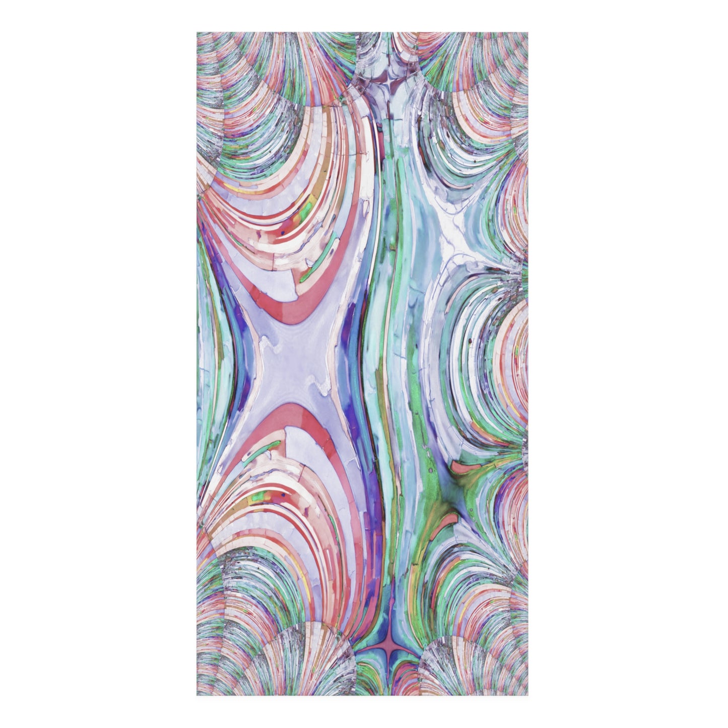 Uzi Spiral Pastels Mink-Cotton Towel (50% polyester, 50% cotton),  30" x 60"