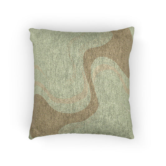 Lemon Wavey Woven Pillow, 17" x 18"