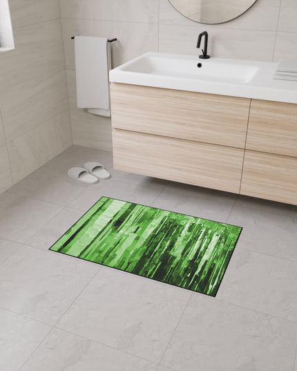 Striped Mint Pastels 24" x 36" Heavy Duty Floor Mat