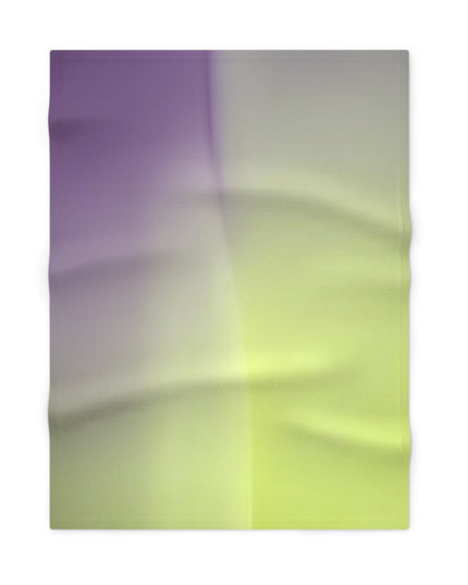 Purple Golden Fade Soft Fleece Baby Blanket, 30" x 40"