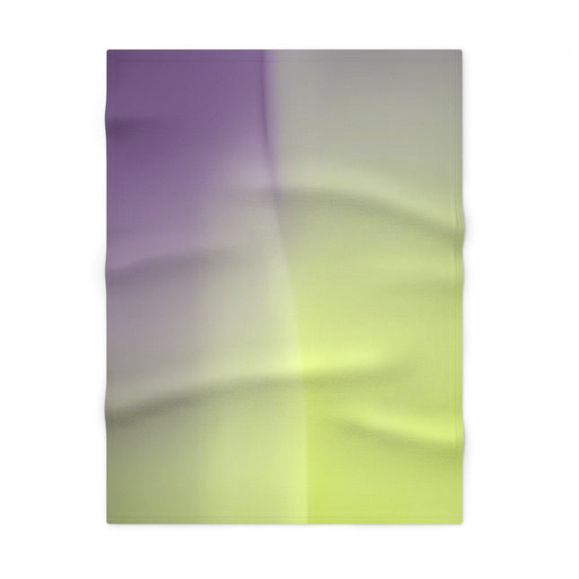Purple Golden Fade Soft Fleece Baby Blanket, 30" x 40"
