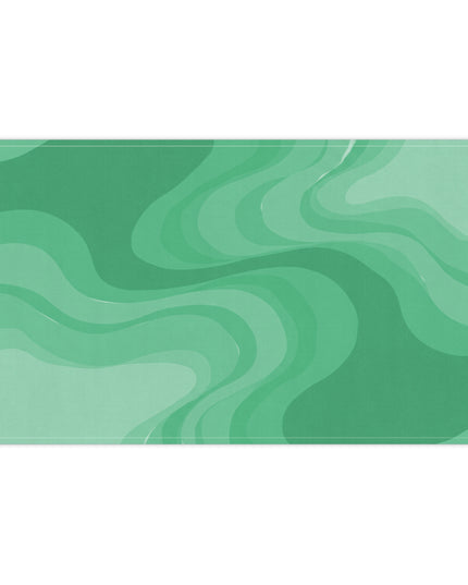 Mint Green Wavey Tea Towels (cotton, poly), 18" x "30
