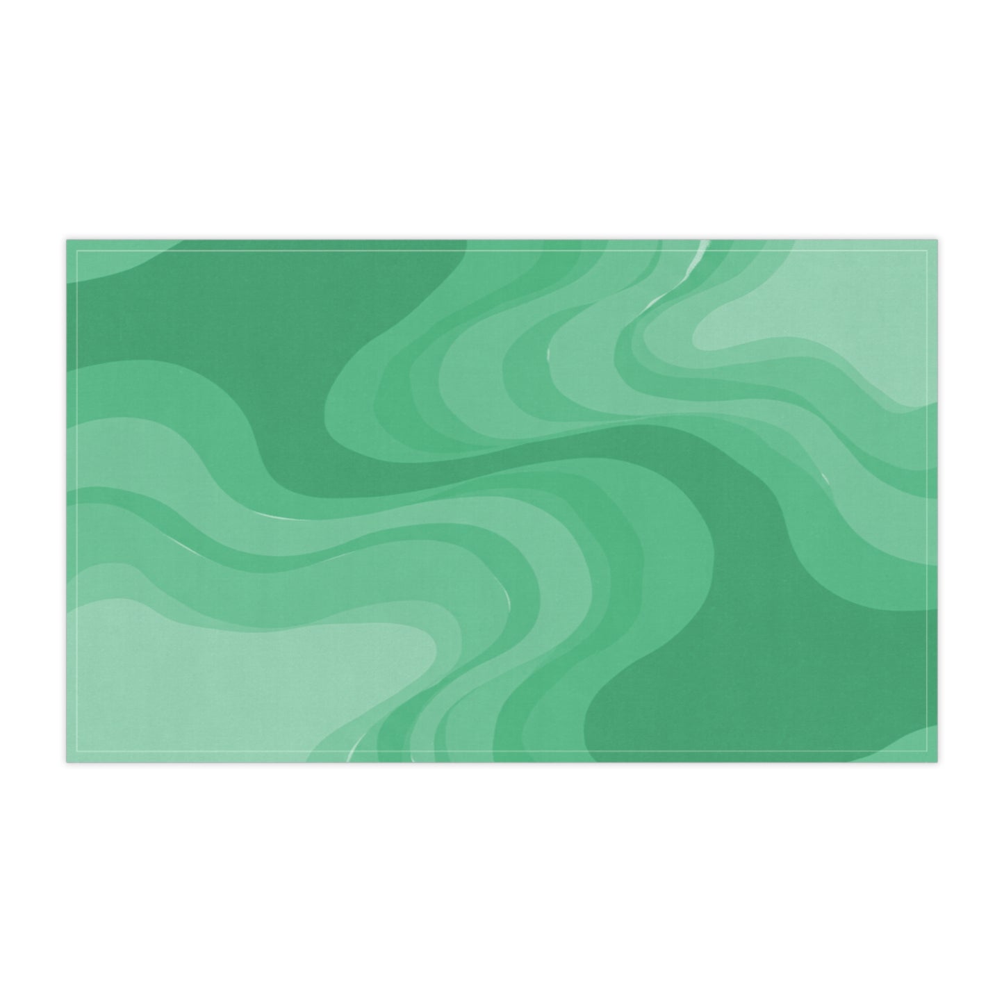 Mint Green Wavey Tea Towels (cotton, poly), 18" x "30