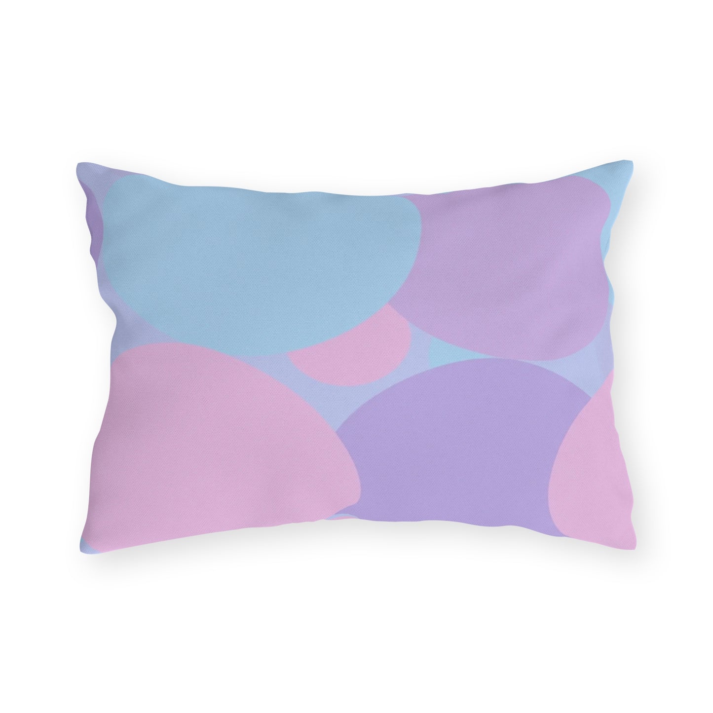 Pastel Purple and Mauve Patches 20" x 14" Outdoor Pillow