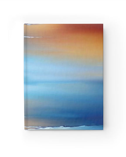 Blue Sea Red Orange Fog 5" x 7" Journal - 128 Blank pages