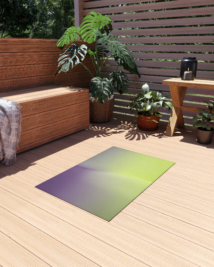 Purple Golden Fade Outdoor Rug, 24" x 36"