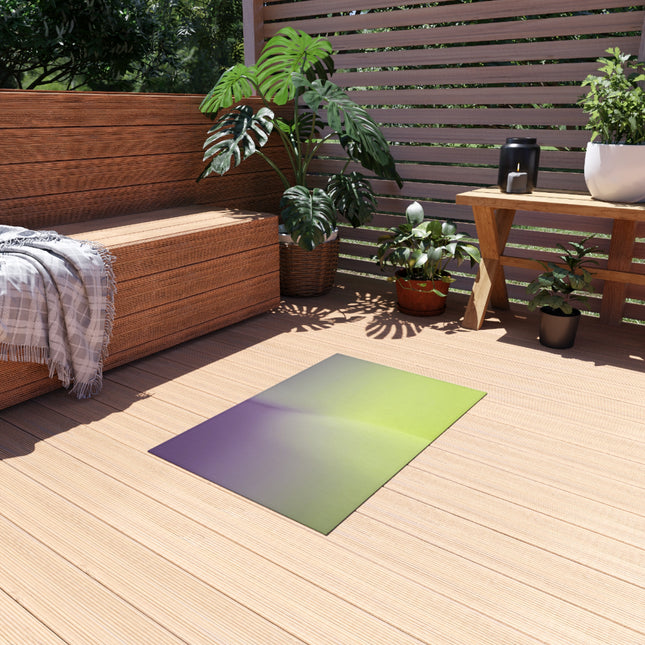 Purple Golden Fade Outdoor Rug, 24" x 36"