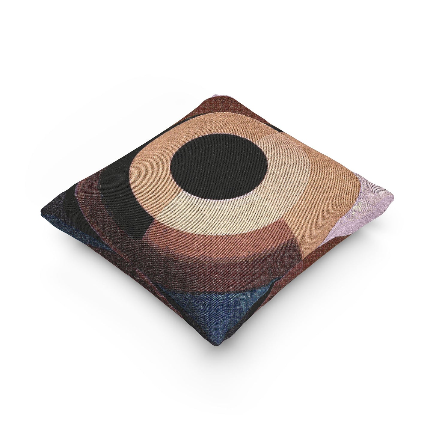 Tan Eyepiece Woven Pillow, 17" x 18"