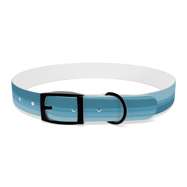 Sky Blue Wavey Extra Large Dog Collar