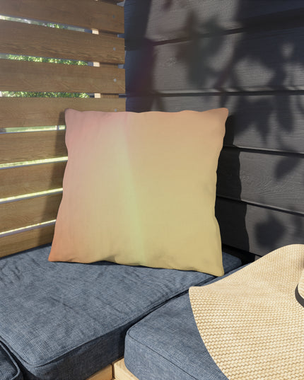 Hot Peach Fade 16" x 16" Outdoor Pillow