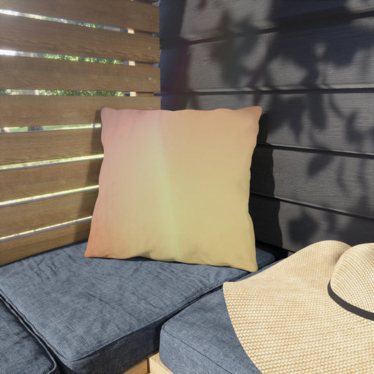 Hot Peach Fade 16" x 16" Outdoor Pillow