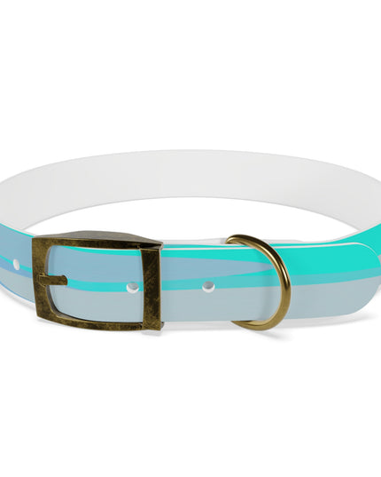 Pastel Tan and Tif Patches Large Dog Collar