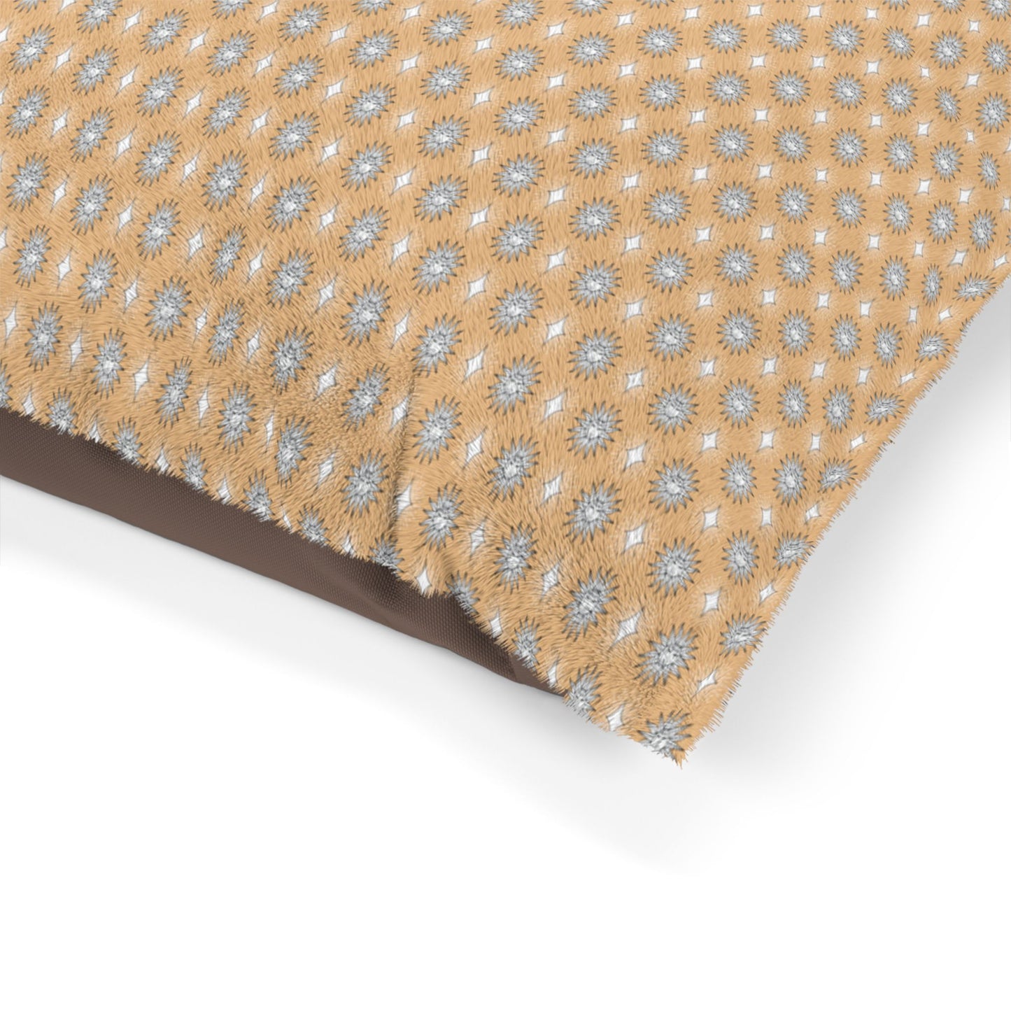 Tan Sunset Star-crossed Bodies Pet Bed, 50" × 40"